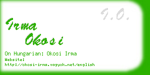 irma okosi business card